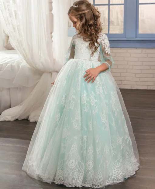 Lime Green Flower Girl Dresses