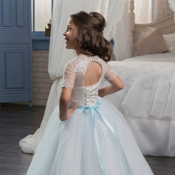 light blue flower girl dresses-0633