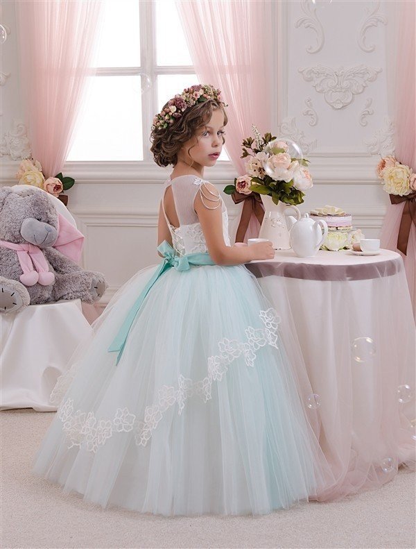 little girl flower girl dresses-0630