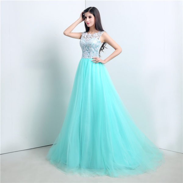 Turquoise prom dress 778-01