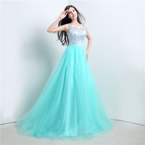 Turquoise prom dress 778-02