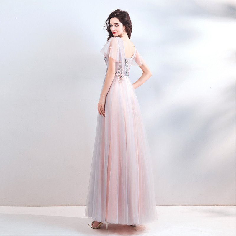 light pink formal dress