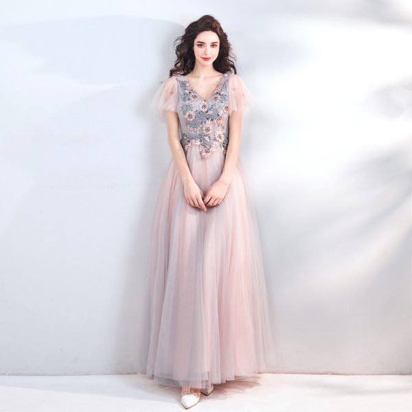 light pink formal dress 790-08