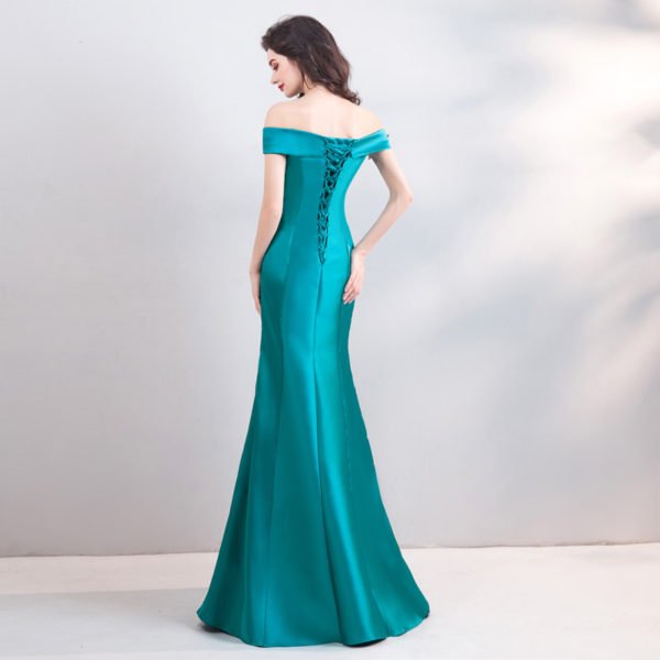 Turquoise formal dress 0803-02