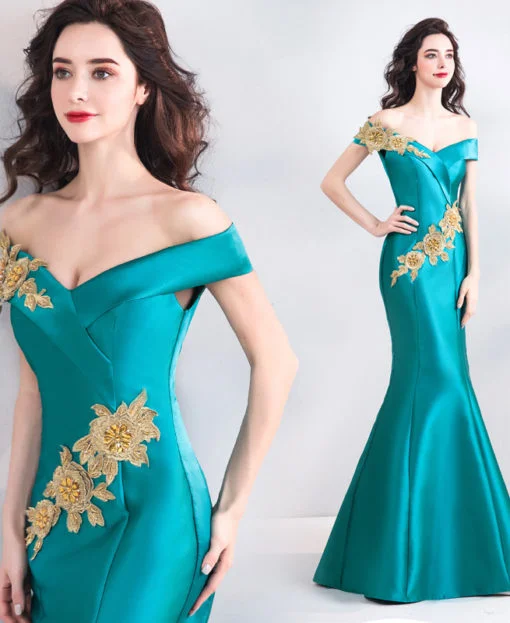 Sexy Turquoise Prom Dress