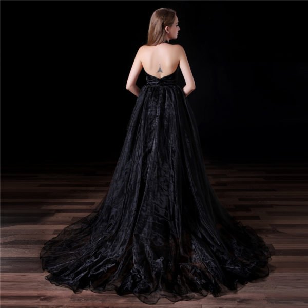 black prom dress with train-0842-05