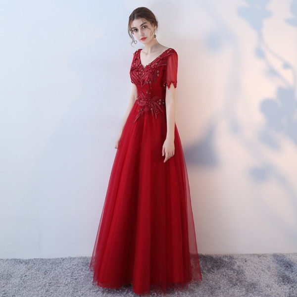 cheap red prom dress-0856-01