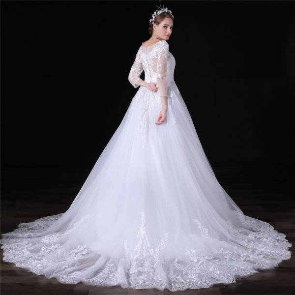 lace wedding dress plus size-0852-02