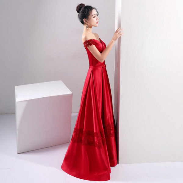 off the shoulder red prom dress-0860-04