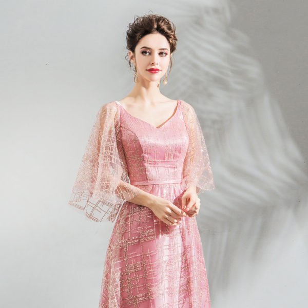 pink formal dress 0806-03