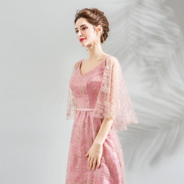 pink formal dress 0806-06