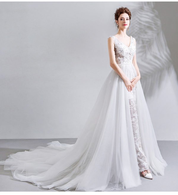 train wedding dress 0795-05