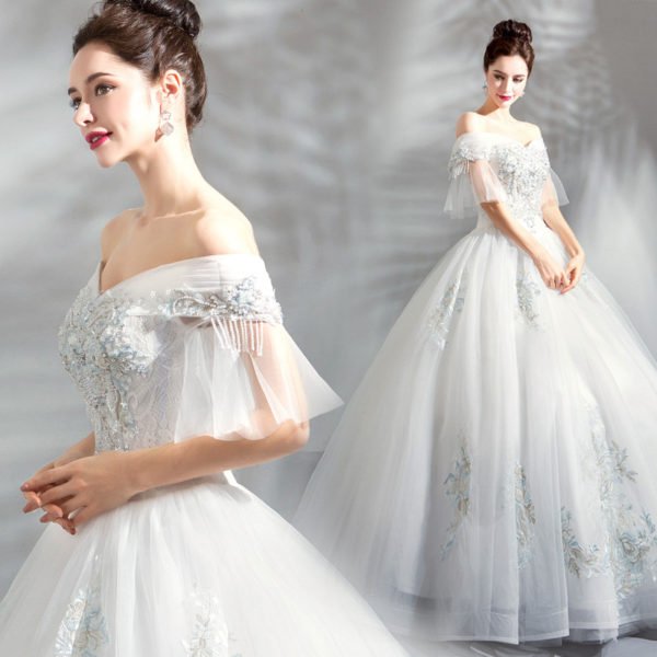 princess ball gown wedding dress-0889-04