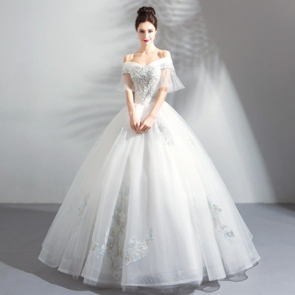 princess ball gown wedding dress-0889-05