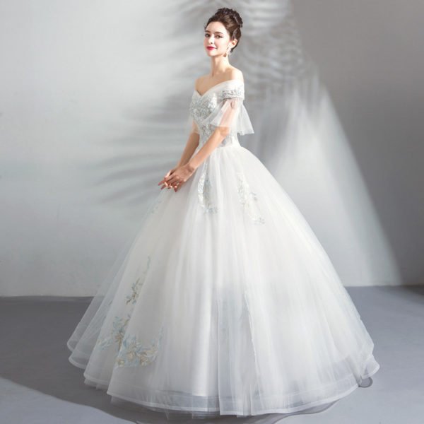 princess ball gown wedding dress-0889-06