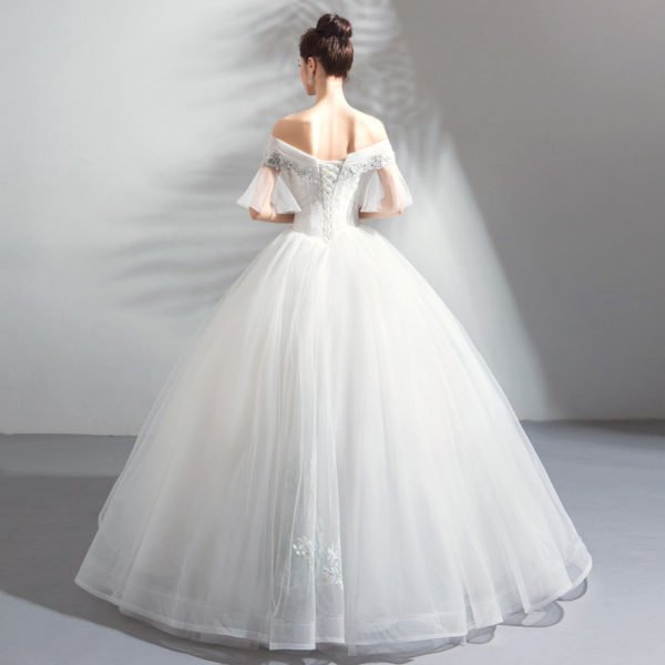 princess ball gown wedding dress-0889-07