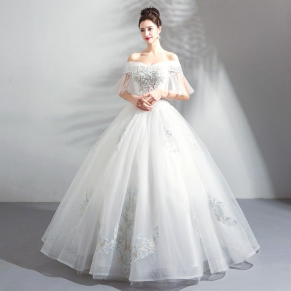 princess ball gown wedding dress-0889-08