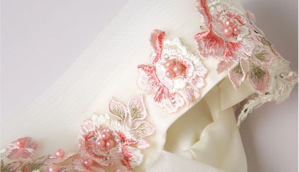 white and pink wedding dress 0897-02