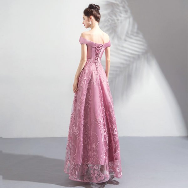 pink long prom dress 0908-05