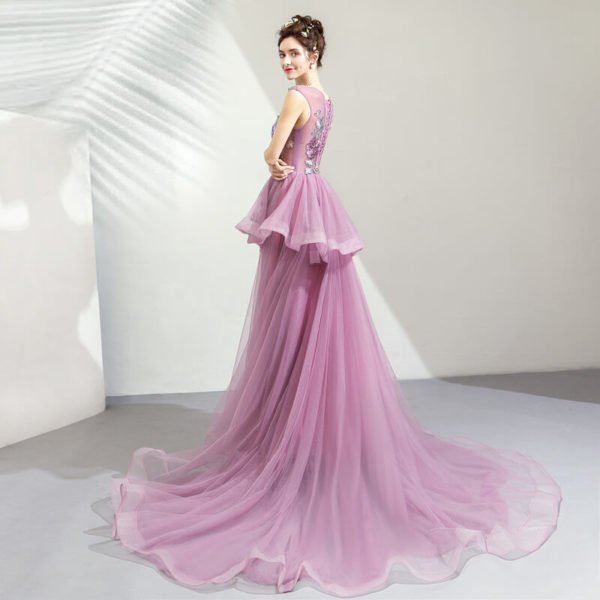 purple prom dress a line-0938-03
