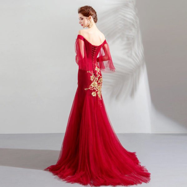 red mermaid dress-945-07