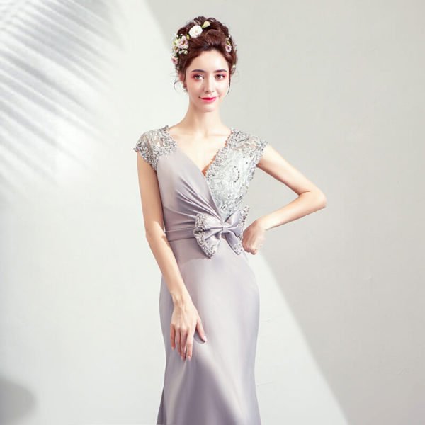 silver mermaid dress-957-10