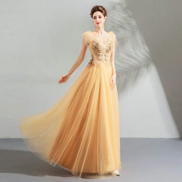 yellow prom dress 972-04