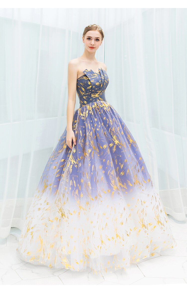 gold prom gown