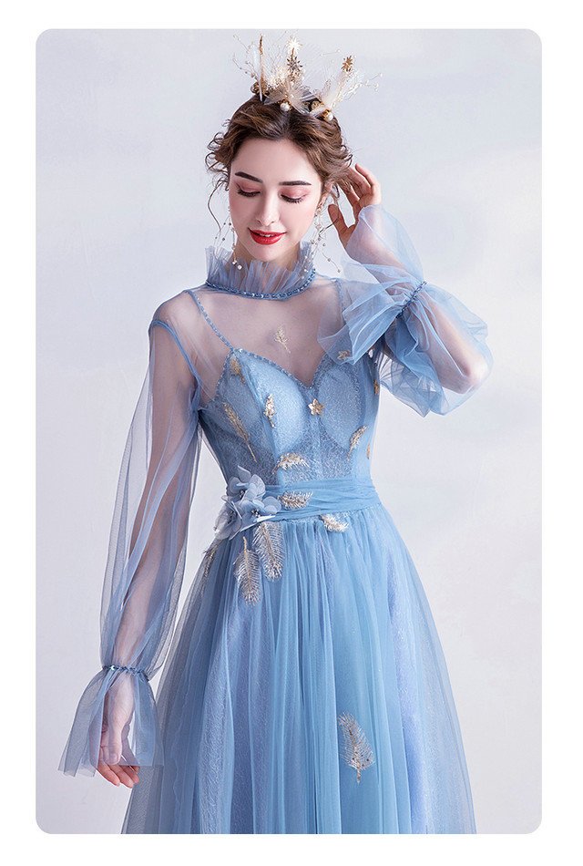 light blue formal dresses