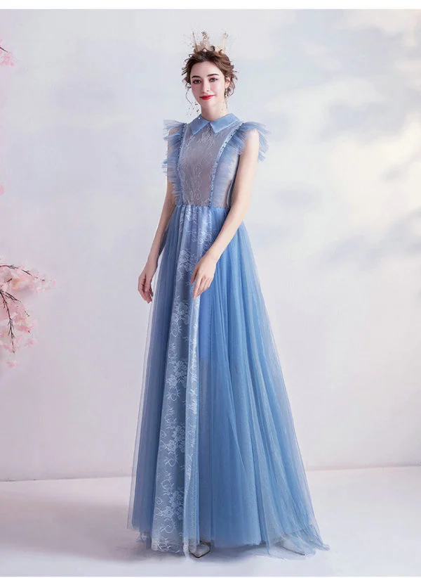 light blue long dress 994-04