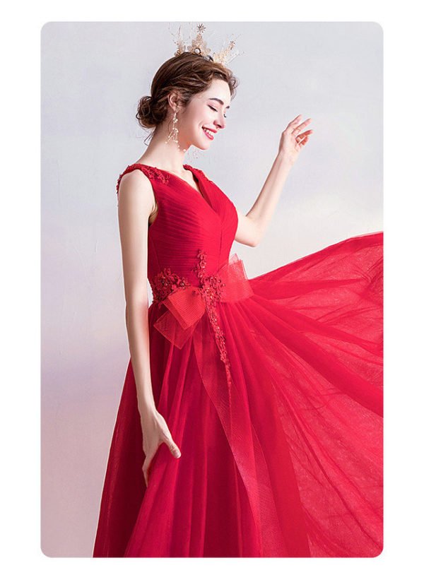 red long formal dress 988-03