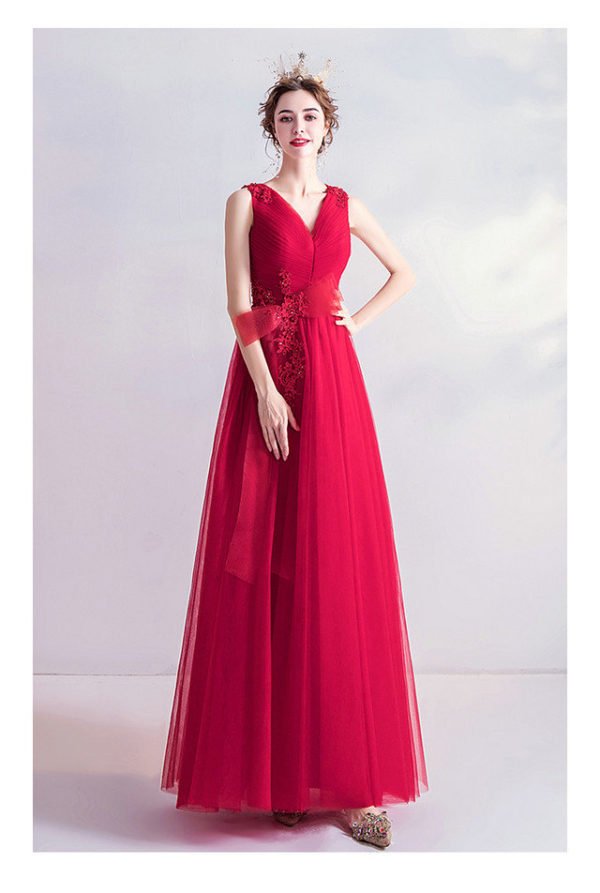 red long formal dress 988-05