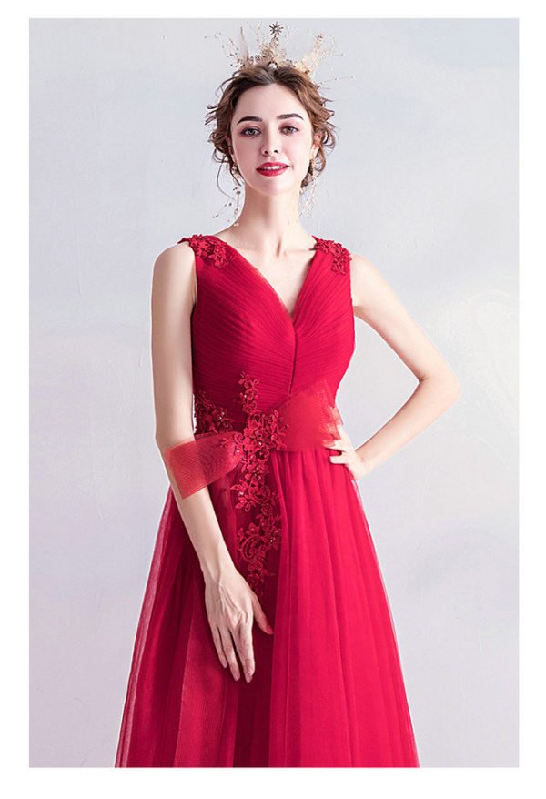 red long formal dress 988-06