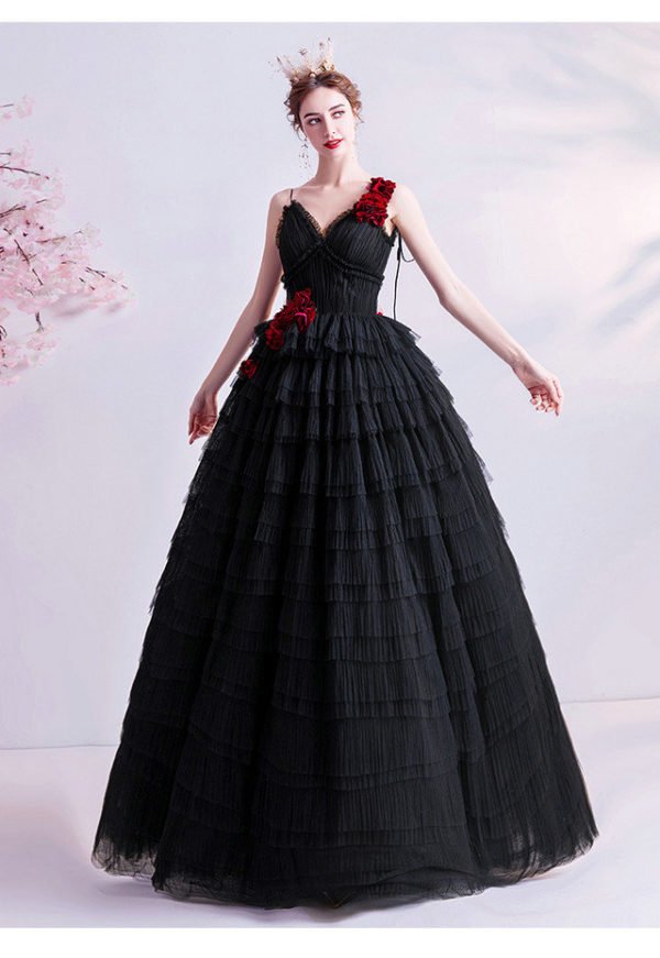 black ball gown 1000-08