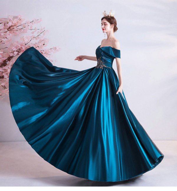 dark blue ball gown 1002-02