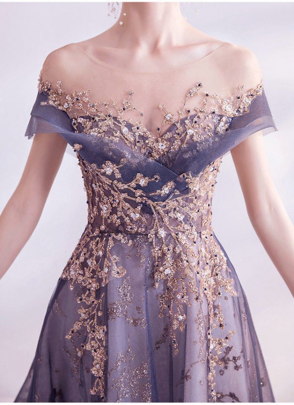 purple formal dress 1003-07