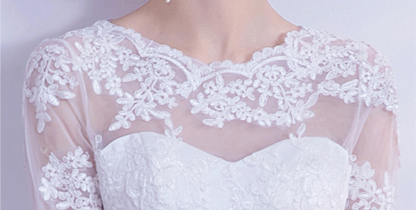 white lace wedding dress 1121-001