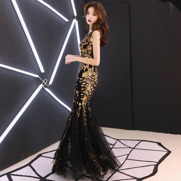 gold and black mermaid dress 1133003