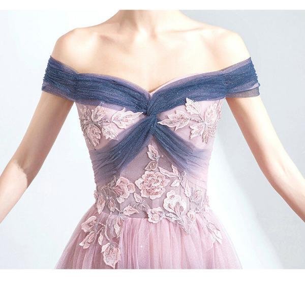 blue and pink prom dress 1141006