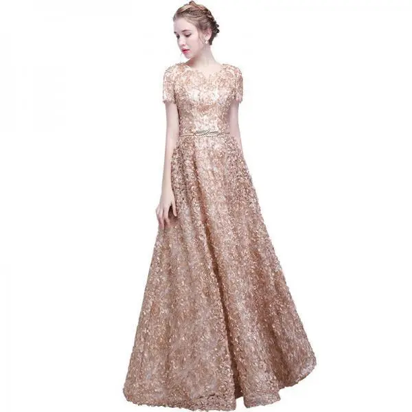 champagne formal dress 1170-002