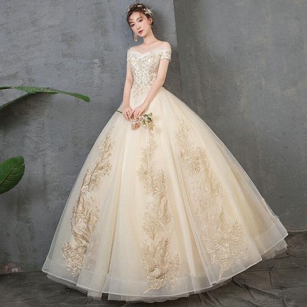 champagne ball gown 1207-002