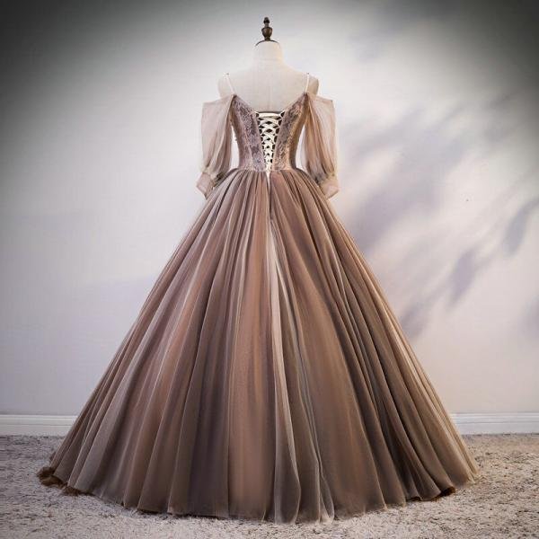 light brown quinceanera dress 1214-004