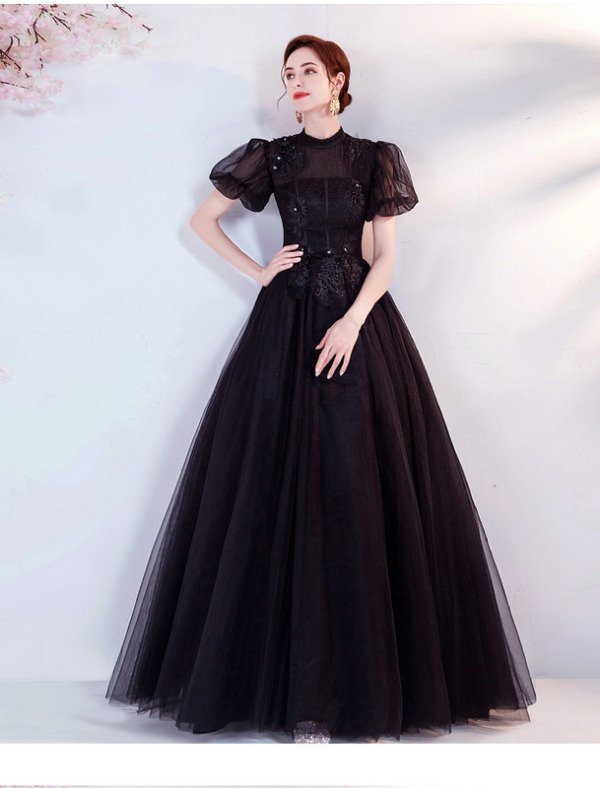 black quinceanera dress 1290-003