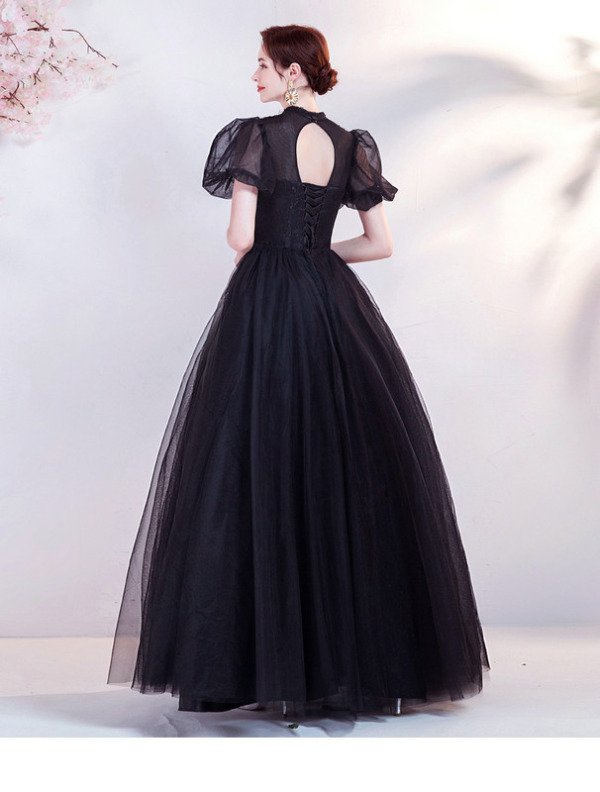 black quinceanera dress 1290-006