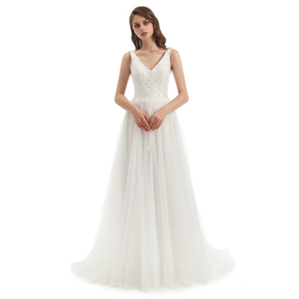 off white wedding dress 1319-001