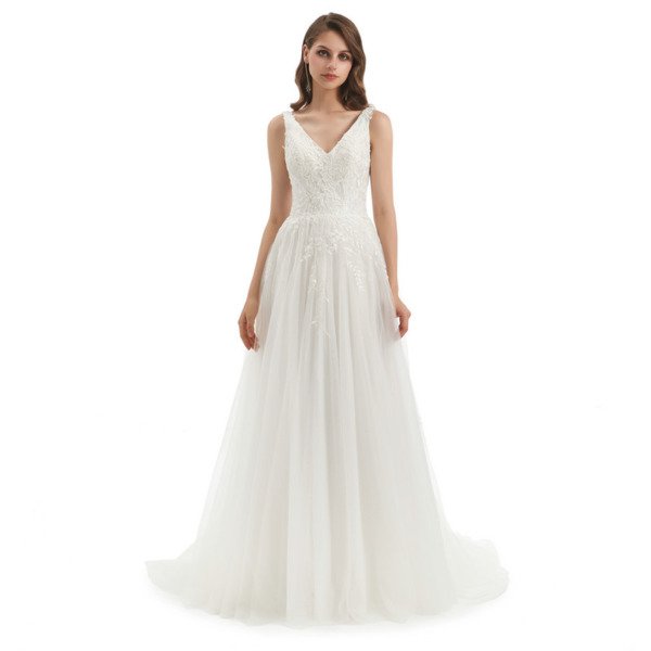 off white wedding dress 1319-003
