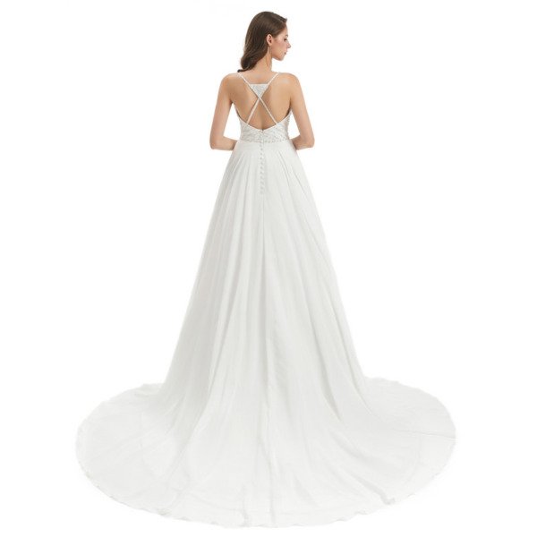 backless wedding dress 1324-006