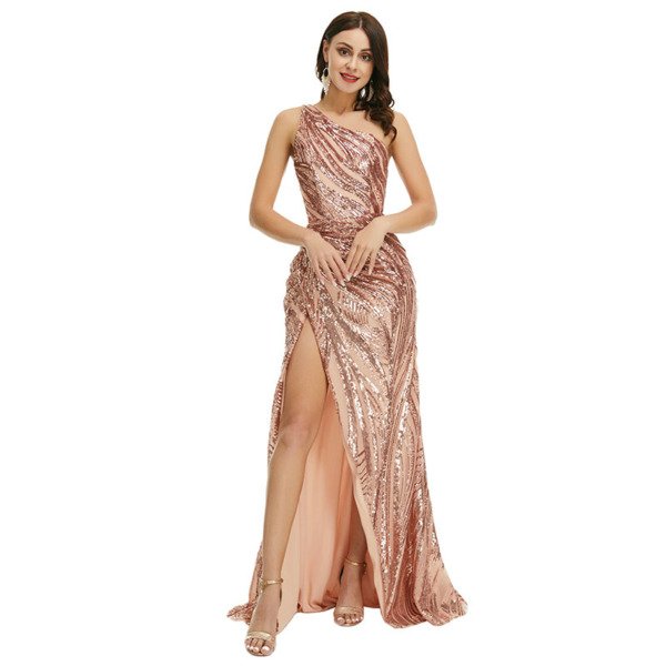rose gold prom dress 1355-005