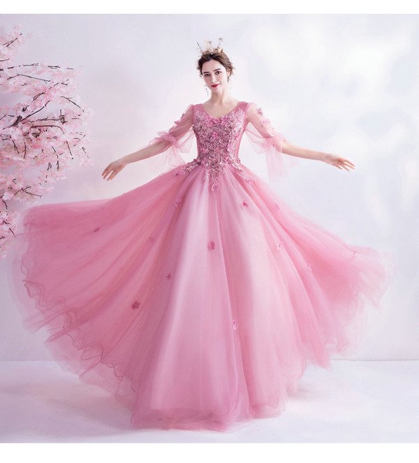 hot pink prom dress 1399-007