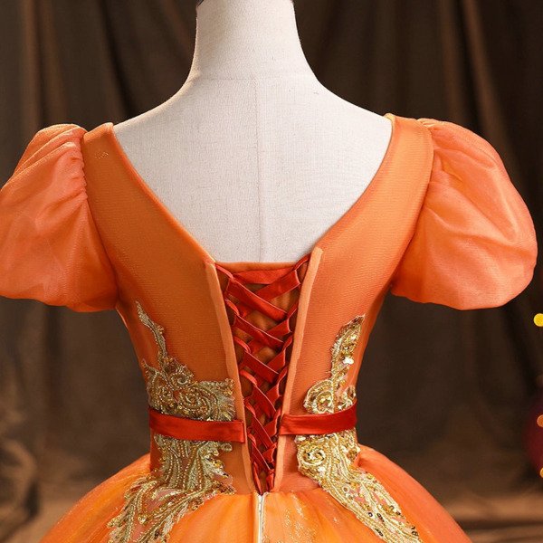 orange quinceanera dresses 1468-04